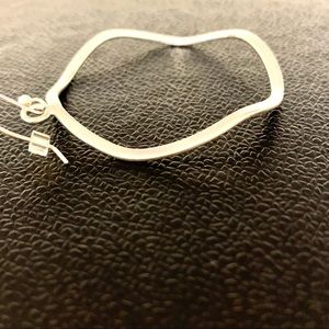 Silver Circle Hoop Earrings
